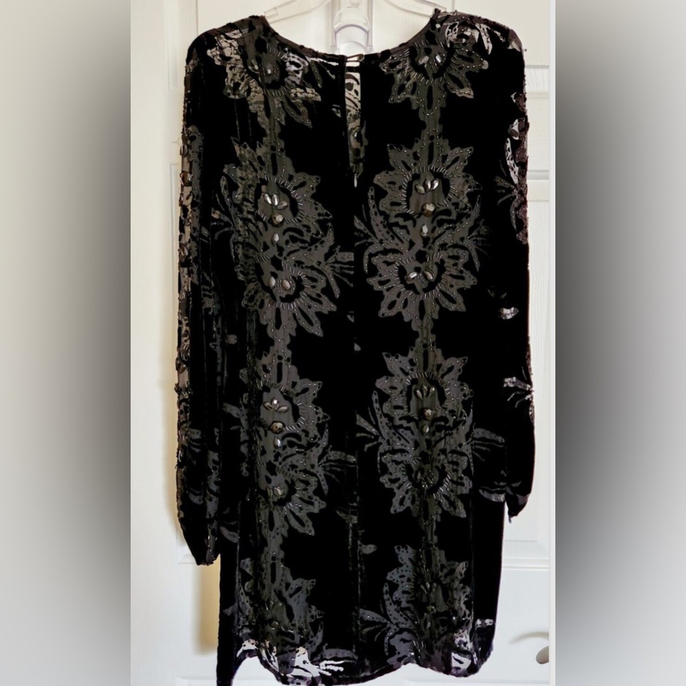 CASHE Emblished Velvet Dress Size 8